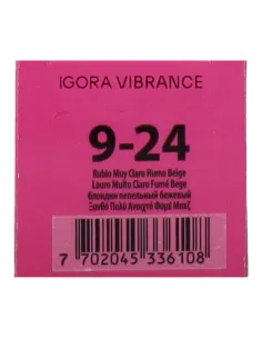 Schwarzkopf Igora Vibrance 9-24 - Rubio Muy Claro Humo Beige 60 ml